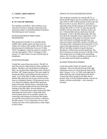 Autek Research QF-1A Instruction Manual