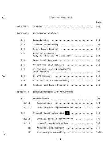 Anritsu MS2601A/J Service Manual