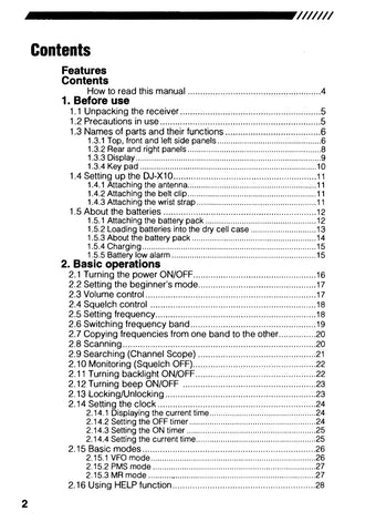 Alinco DJ-X10 Instruction Manual