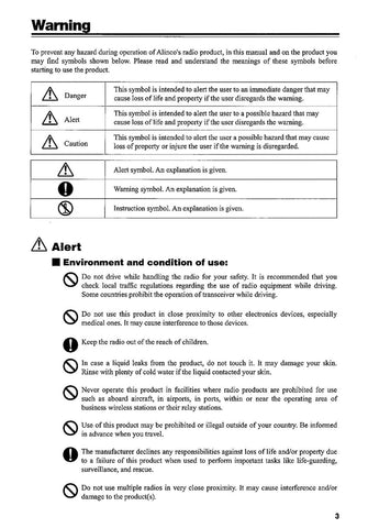 Alinco DR-06T / DR-03T Instruction Manual