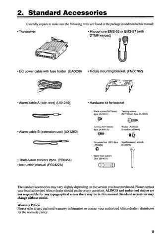 Alinco DR-135TMKll/435TMKll Instruction Manual