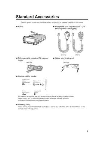 Alinco DR-735T/E Instruction Manual
