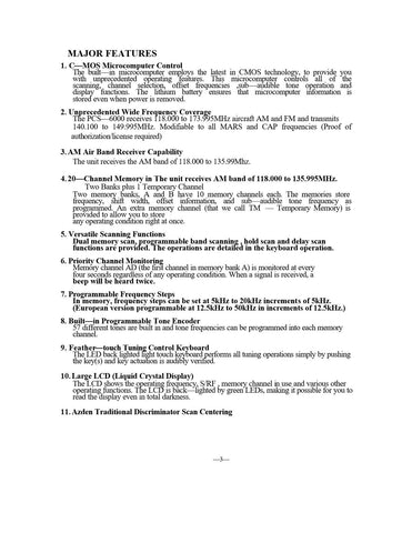 AZDEN PCS-6000H Instruction Manual