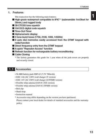 Alinco DJ-V17T Instruction Manual