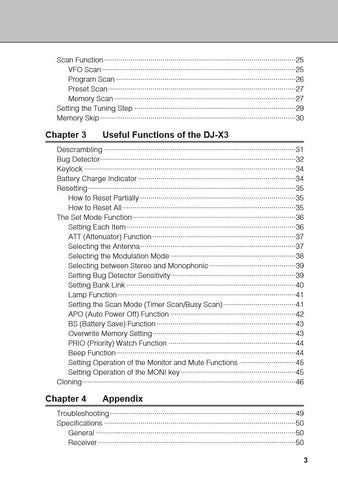 Alinco DJ-X3T/E Instruction Manual